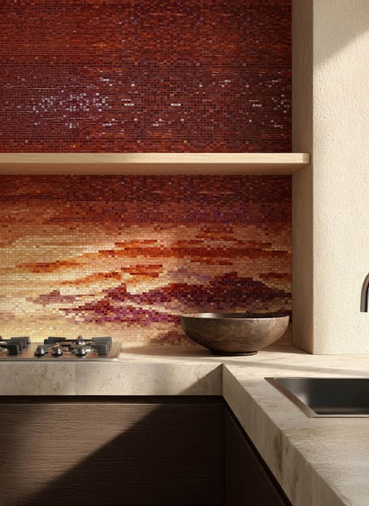 Amber Dusk Mosaic kitchen
