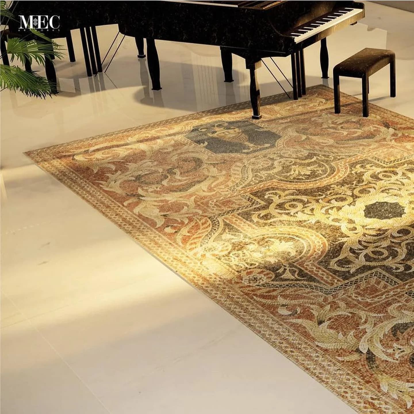 Baroque Symphony Mosaic Floor