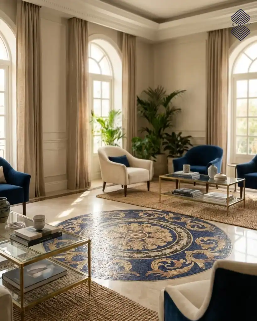 Lobby Medallion – Custom Mosaic for Gary Thompson