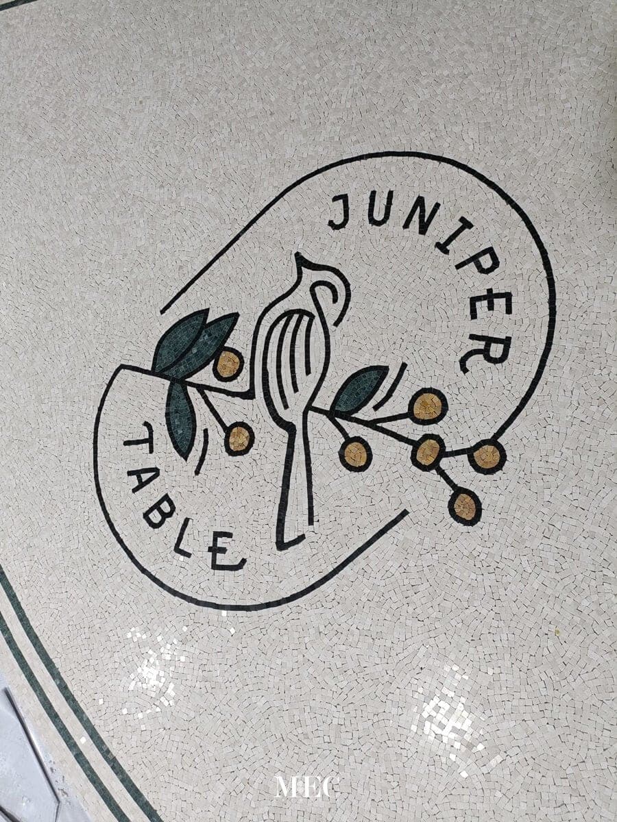 Marble Mosaic for Juniper Table, Kimpton Rowan Palm Springs