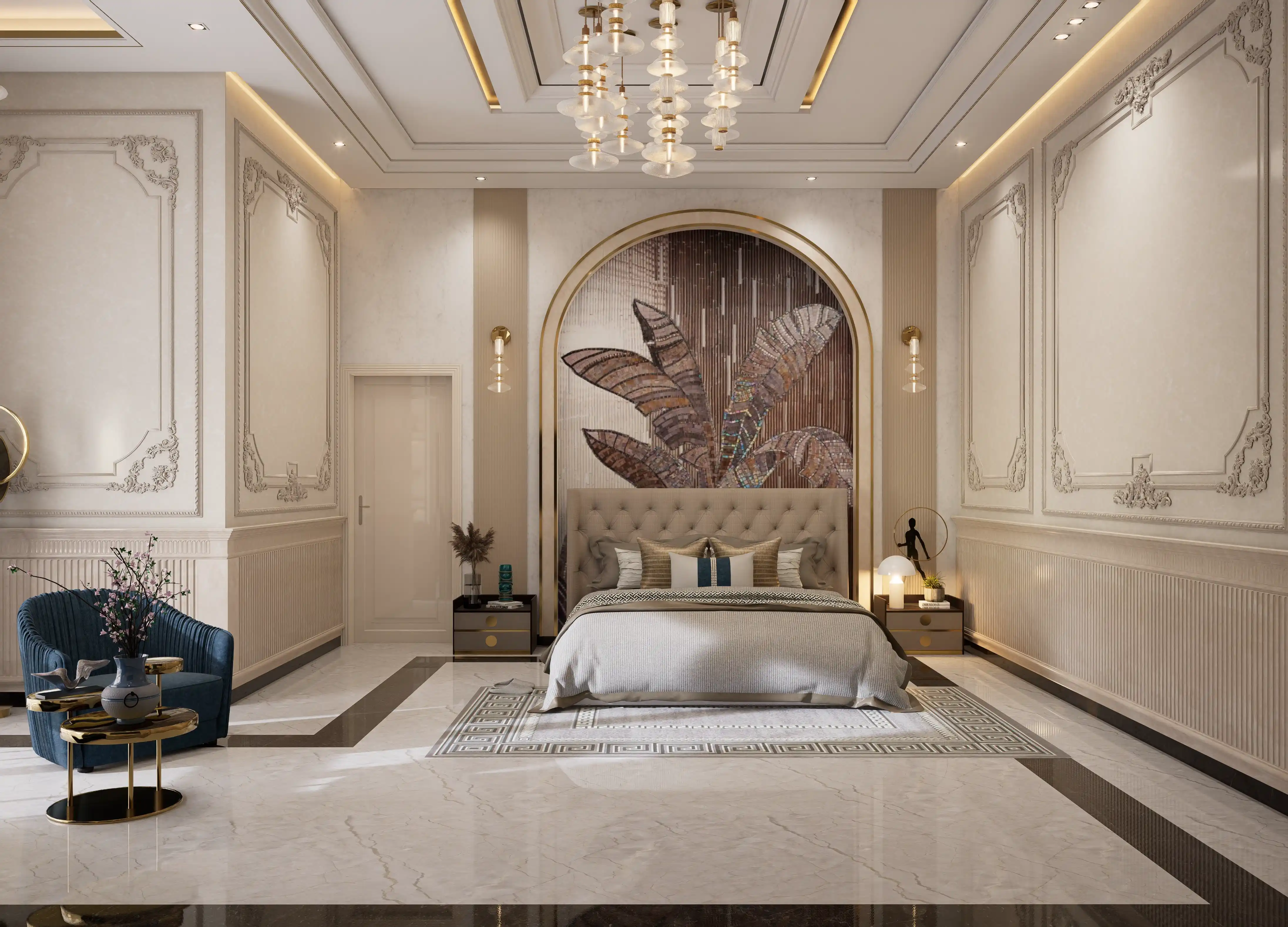 Tropical mosaic wall murals – India project