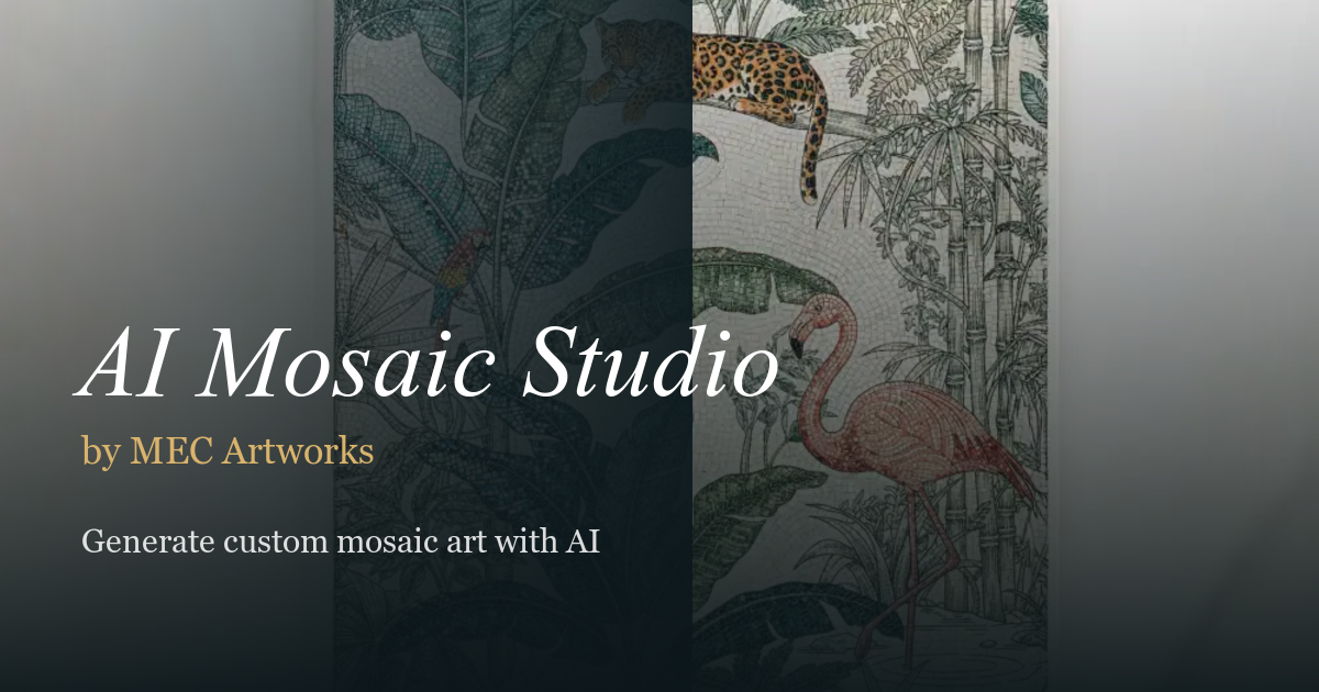 AI Mosaic Studio by MEC Artworks